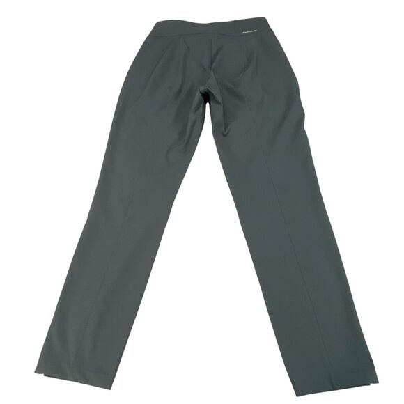 Eddie Bauer Pants Womens Sz 2 Gray Ankle Slit Zipper Pockets Flat Front Outdoor - Picture 8 of 16
